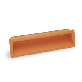 GN 731.1 Gripping Trays, Clip-In Type, Plastic Color: OR - Orange, RAL 2004, matte finish
