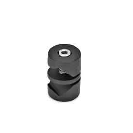 GN 490 Swivel Clamp Connector Joints Type: A - with socket cap screw DIN 912<br />Finish: SW - Black, RAL 9005, textured finish