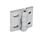 GN 235 Hinges, Zinc Die Casting, Adjustable Material: ZD - Zinc die casting
Type: DB - With through-holes, horizontally adjustable
Finish: SR - Silver, RAL 9006, textured finish