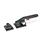 GN 852.3 Latch Type Toggle Clamps, Steel, with Safety Hook, Heavy Duty Type Type: T - With mounting holes, without square U-bolt, with catch