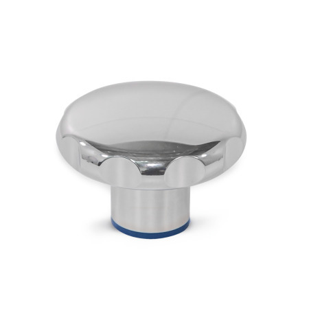 GN 5435 Sterngriffe, Edelstahl, Hygienic Design Oberfläche: PL - poliert (Ra < 0,8 µm)
Werkstoff (Dichtring): H - H-NBR