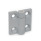 GN 437.4 Hinges, Zinc Die Casting, with Detent Identification no.: 1 - Holding torque 0,5 Nm
Color: SR - Silver, RAL 9006, textured finish