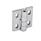 GN 235 Hinges, Zinc Die Casting, Adjustable Material: ZD - Zinc die casting
Type: H - Vertically adjustable
Finish: SR - Silver, RAL 9006, textured finish