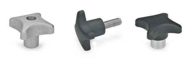 Hex Socket Drive， Black Satin Powder Lever， Handle， for Machine Construction for Locking External Male Thread Knob M1030 