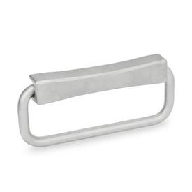 GN 425.9 Stainless Steel Folding Handles Type: A - Mounting from the back with thread<br />Identification no.: 3 - Handle 180° foldaway<br />Finish: GS - Matte shot-blasted